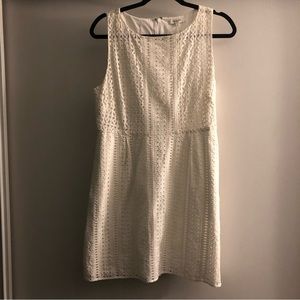 Madewell  Classic Laser-Cut Eyelet Mini Dress 8